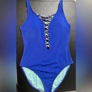Lilly Pulitzer Deep Indigo Lattice Swimsuit